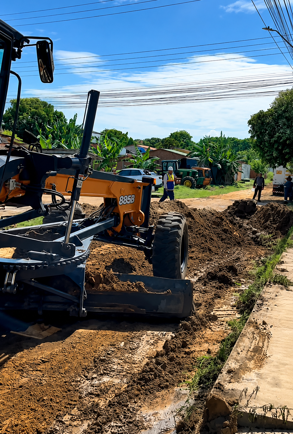 Imagem da notícia: Pavimentação do Pascoal Alaggio avança com modernização da rede de água.